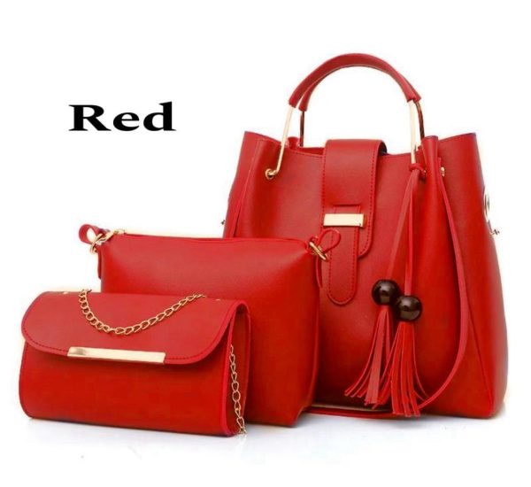 Soft Leather Hand Bag 3 pcs set!